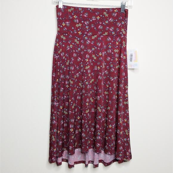 LuLaRoe Azure Floral Skirt - Size XS - NWT - Picture 1 of 7